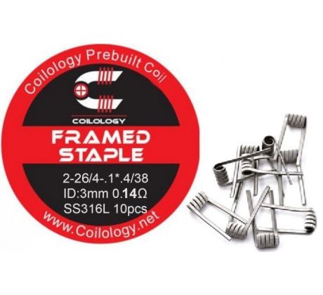 Coilology Framed Staple předmotané spirálky SS316 0,14ohm 10ks