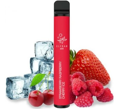 Elf Bar 600 elektronická cigareta Strawberry Raspberry Cherry Ice 20mg