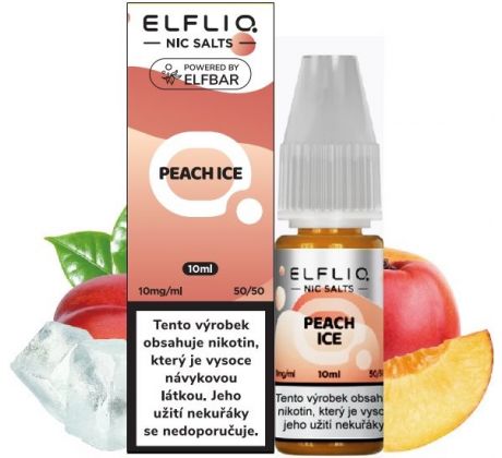 Liquid ELFLIQ Nic SALT Peach Ice 10ml - 10mg