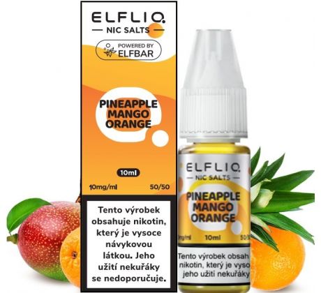 Liquid ELFLIQ Nic SALT Pineapple Mango Orange 10ml - 10mg