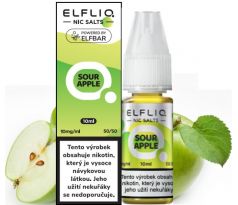 Liquid ELFLIQ Nic SALT Sour Apple 10ml - 10mg