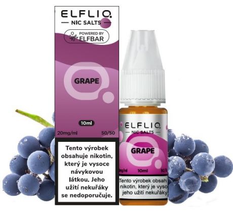 Liquid ELFLIQ Nic SALT Grape 10ml - 20mg