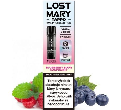 LOST MARY TAPPO Pods cartridge 1Pack Blueberry Sour Raspberry 17mg