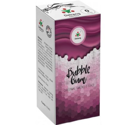 Liquid Dekang Bubble Gum 10ml - 0mg (Mentolová žvýkačka)