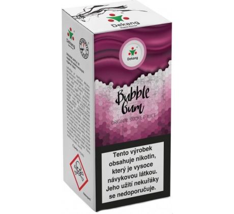 Liquid Dekang Menthol Bubble Gum 10ml - 11mg (Mentolová žvýkačka)