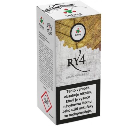 Liquid Dekang RY4 10ml - 16mg (Směs karamelu, vanilky a tabáku)