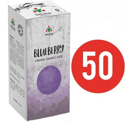 Liquid Dekang Fifty Blueberry 10ml - 0mg (Borůvka)