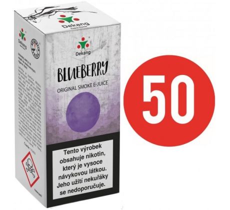 Liquid Dekang Fifty Blueberry 10ml - 16mg (Borůvka)