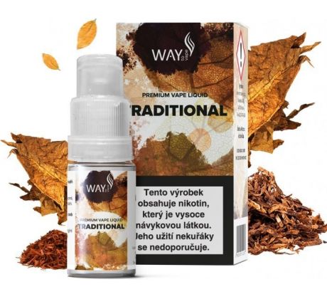 Liquid WAY to Vape Traditional 10ml-6mg