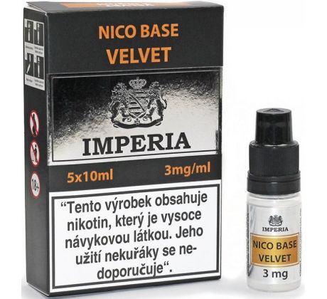 Nikotinová báze IMPERIA Velvet PG20-VG80 5x10ml-3mg