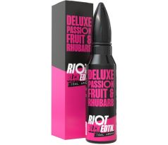 Příchuť Riot Squad BLCK EDTN S&V 10ml Deluxe Passionfruit & Rhubarb (Marakuja s rebarborou)