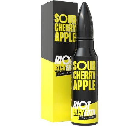 Příchuť Riot Squad BLCK EDTN S&V 10ml Sour Cherry & Apple (Třešeň & zelené jablko)