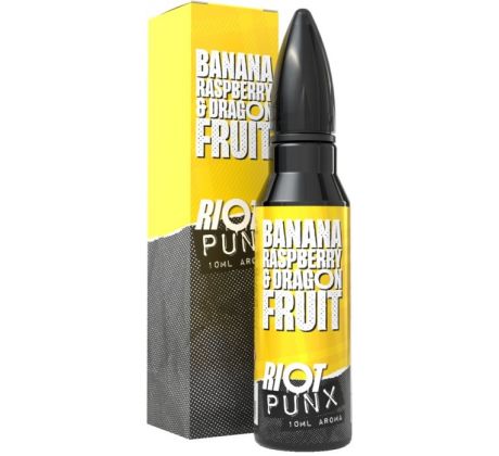 Příchuť Riot Squad PUNX S&V 10ml Banana Raspberry & Dragonfruit (Banán, malina a dračí ovoce)