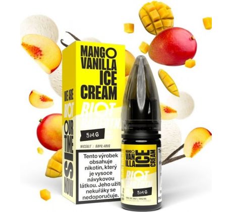 Liquid Riot BAR EDTN Salt Mango Vanilla Ice Cream (Mangovo-vanilková zmrzlina) 10ml-10mg