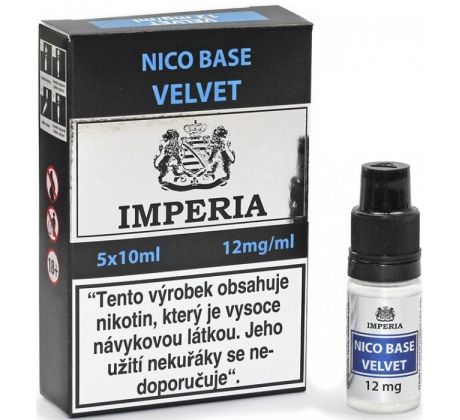 Nikotinová báze IMPERIA Velvet PG20-VG80 5x10ml-12mg