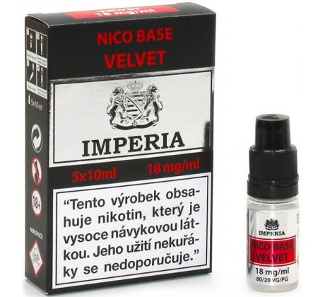 Nikotinová báze IMPERIA Velvet PG20-VG80 5x10ml-18mg