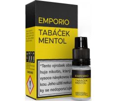 Liquid EMPORIO Tabáček - Mentol 10ml - 12mg