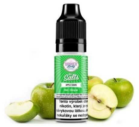 Liquid Dinner Lady Nic SALT Apple Sours 10ml - 20mg