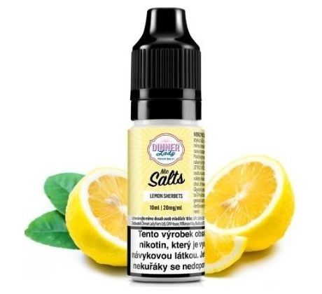 Liquid Dinner Lady Nic SALT Lemon Sherbets 10ml - 20mg