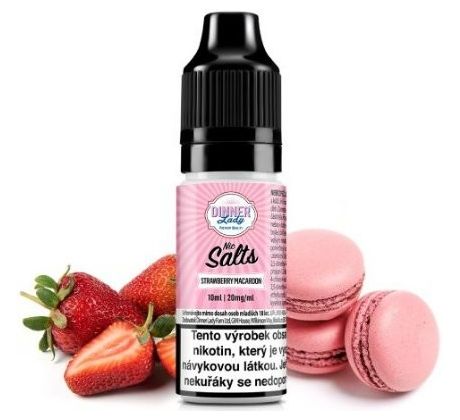 Liquid Dinner Lady Nic SALT Strawberry Macaroon 10ml - 20mg