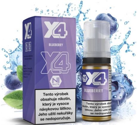 Liquid X4 Bar Juice - Borůvka (Blueberry) 10ml - 20mg