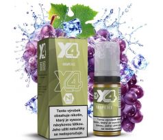 Liquid X4 Bar Juice - Chladivé hroznové víno (Grape Ice) 10ml - 10mg