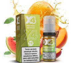 Liquid X4 Bar Juice - Broskev, mango a meloun (Peach Mango Watermelon) 10ml - 10mg