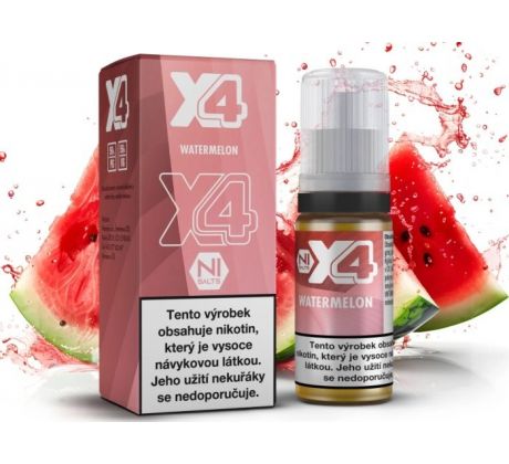 Liquid X4 Bar Juice - Vodní meloun (Watermelon) 10ml - 20mg