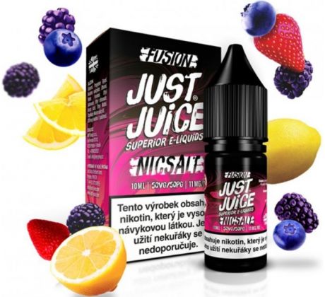 Liquid Just Juice SALT Fusion Berry Burst & Lemonade 10ml - 11mg