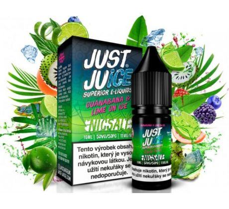 Liquid Just Juice SALT Guanabana & Lime On Ice 10ml - 20mg