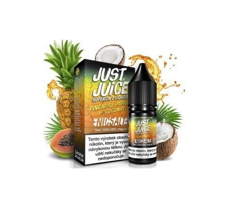 Liquid Just Juice SALT Pineapple, Papaya & Coconut 10ml - 11mg