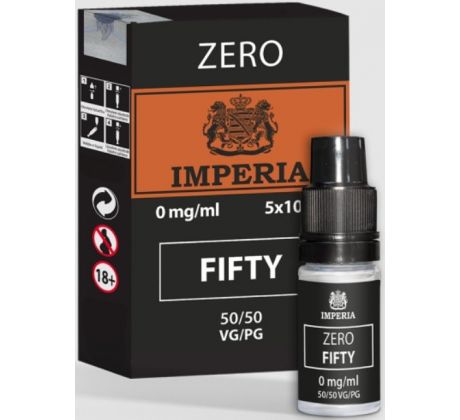 ZERO báze IMPERIA Fifty PG50-VG50 5x10ml-0mg 5Pack