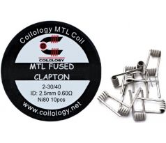 Coilology MTL Fused Clapton předmotané spirálky Ni80 0,6ohm 10ks