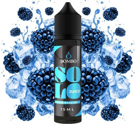 Příchuť Bombo Solo Juice S&V 15ml Blue Razz Ice (Ledová modrá malina)