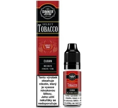 Liquid Dinner Lady BAR SALTS TOBACCO Cuban Tobacco 10ml - 20mg