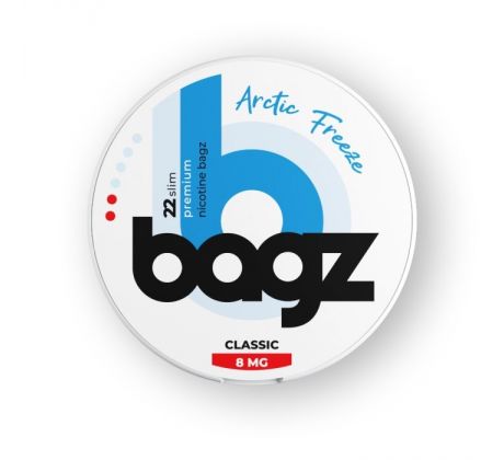 Bagz ARCTIC FREEZE (Mentol a máta) 8mg - Nikotinové sáčky