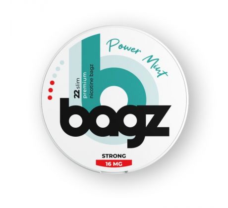 Bagz POWER MINT (Silná máta) 16mg - Nikotinové sáčky