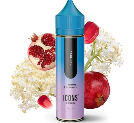 Příchuť ProVape Icons S&V 10ml: Pop Idol (Černý bez, granátové jablko)